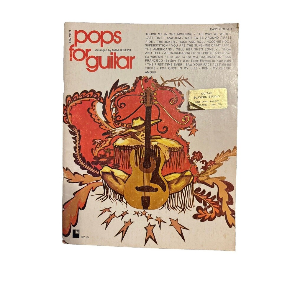 Pops for Guitar Sam Joseph Easy Songs 1974 Screen Gems Columbia Book Music